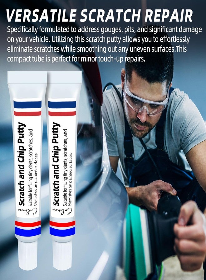 Calvana (2-Pack) 10g Car Body Filler Repair Kit, Automotive Putty Scratch Filler, Quick-Drying Formula for Minor Touch-ups, Ideal for Car Paint Scratch Removal and Rust, Includes Repair Tools - Image 4