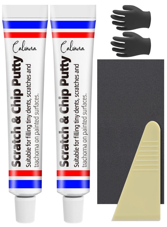 Calvana (2-Pack) 10g Car Body Filler Repair Kit, Automotive Putty Scratch Filler, Quick-Drying Formula for Minor Touch-ups, Ideal for Car Paint Scratch Removal and Rust, Includes Repair Tools - Image 1