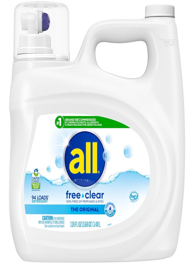 all Liquid Laundry Detergent Free Clear, 118 Ounce, 94 Loads - Image 1