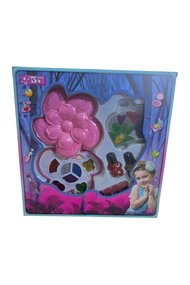 لعبة مكياج اطفال حقيقي (تاتي باللوان متعددة) - هدية عيد ميلاد مناسبة للبنات الصغيرة - لعبة الميكب - مجموعة مكياج ريال للاطفال العاب مكياج قابلة للغسل للاطفال - مجموعات مكياج محمولة للأطفال للبنات، هدايا عيد الميلاد - مستحضرات التجميل للبنات، لعبة تجميل امنة بلاستيكية للاطفال، العاب بناتي للمكياج، يمكن تقديمها كهدية - مستحضرات تجميل قابلة للغسل، حقيقي للعب الأطفال