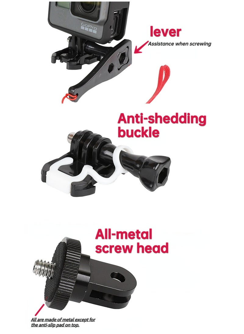 Generic Insta360 X4/X3 Helmet Mount Kit for 360° Action Cameras Panoramic Sports Camera Motorcycle Riding Accessories  - Image 3