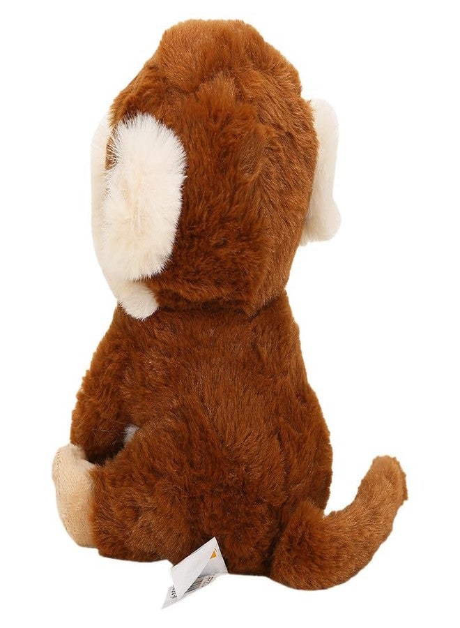 STRIDERS لعبة قرد ستريدرز القطيفة الناعمة للأطفال - بني 8 بوصات | حيوان محشو لطيف للأطفال | قرد محبب ومحبوب للبنات والأولاد | لعبة قطيفة ناعمة لوقت اللعب - Image 4