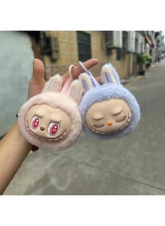 Generation Vinyl Plush Head Small Pendant Second Generation Cloth Key Chain Ugly Cute Doll-Specification:.second Generation Purple-Color:Pendant Is About 11cm