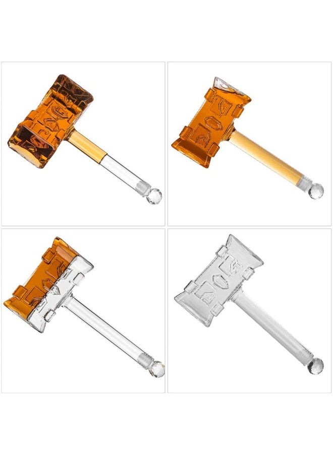 Willcome Creative Hammer Shaped Whiskey Decanter Glass Liquor Bottle for Cocktail, Alcohol, Scotch, Bourbon, Vodka or Wine - 13.5 Oz - Image 5