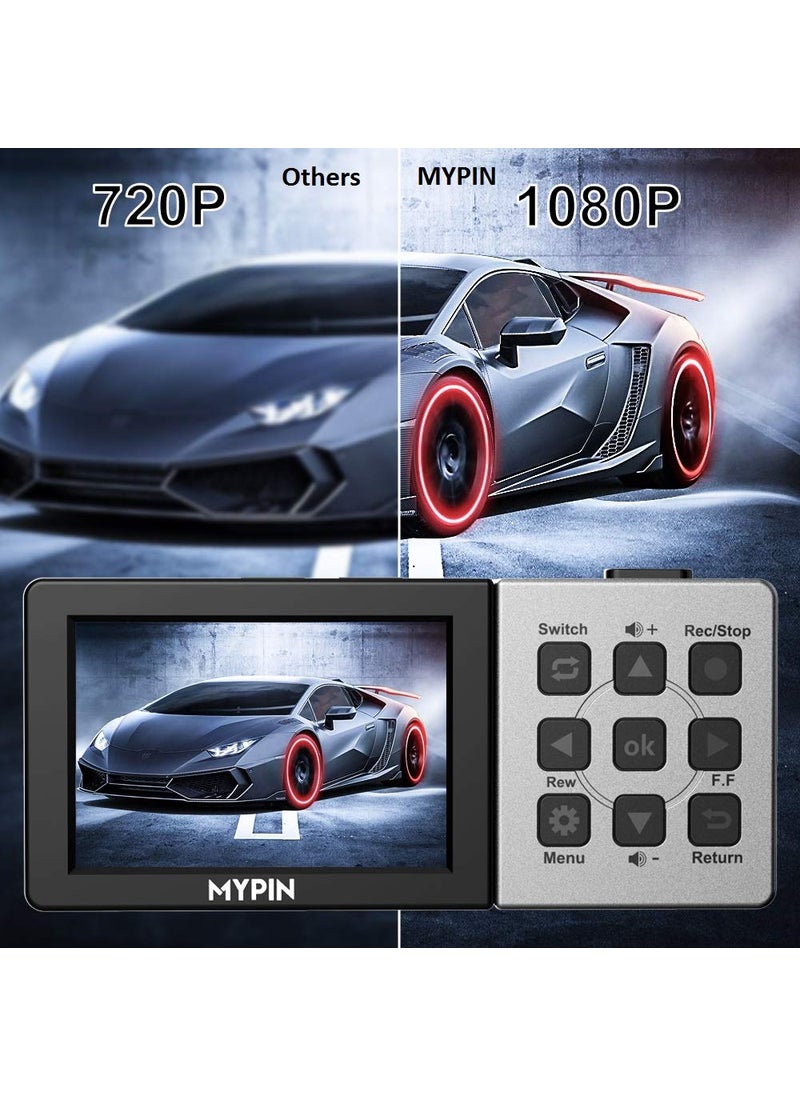 Mypin 1080P@60fps Capture Card with 3.5 Inch LCD and Remote Control, HDMI Video Recorder for PS4, Xbox One,LiveTV,DVR, Support Playback/Schedule Recording/Mic in(Without PC)  - Image 3