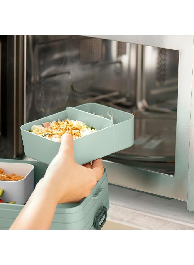 Mepal 900ML Bento Lunch Box Take A Break Medium Nordic Green - Image 4