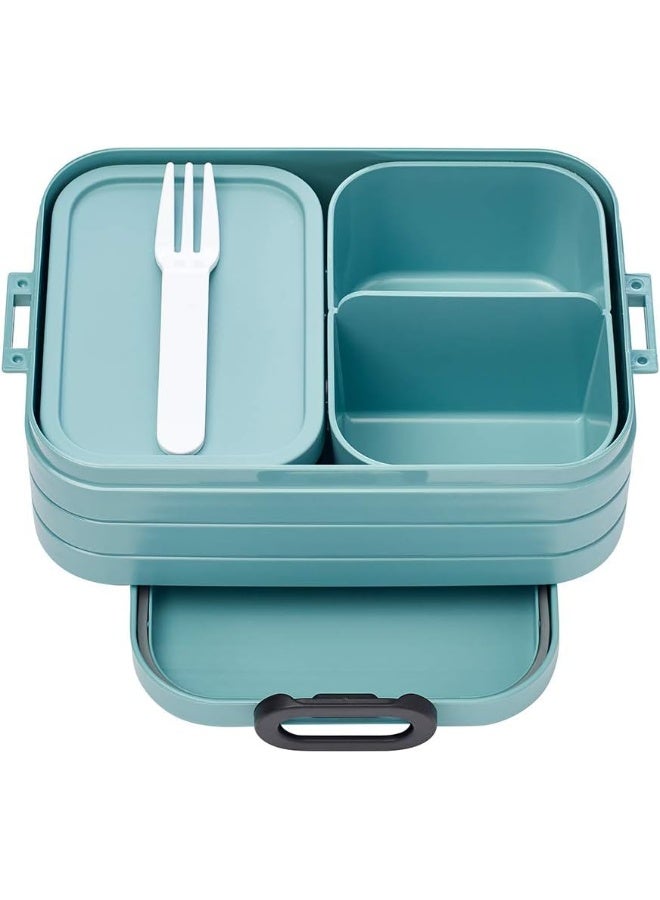 Mepal 900ML Bento Lunch Box Take A Break Medium Nordic Green - Image 1