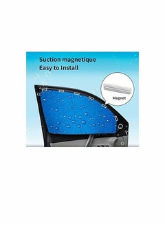 Y&D Car Sun Shade, Rear Front Window Shade Side Sunshade Baby 4pcs  - Image 3