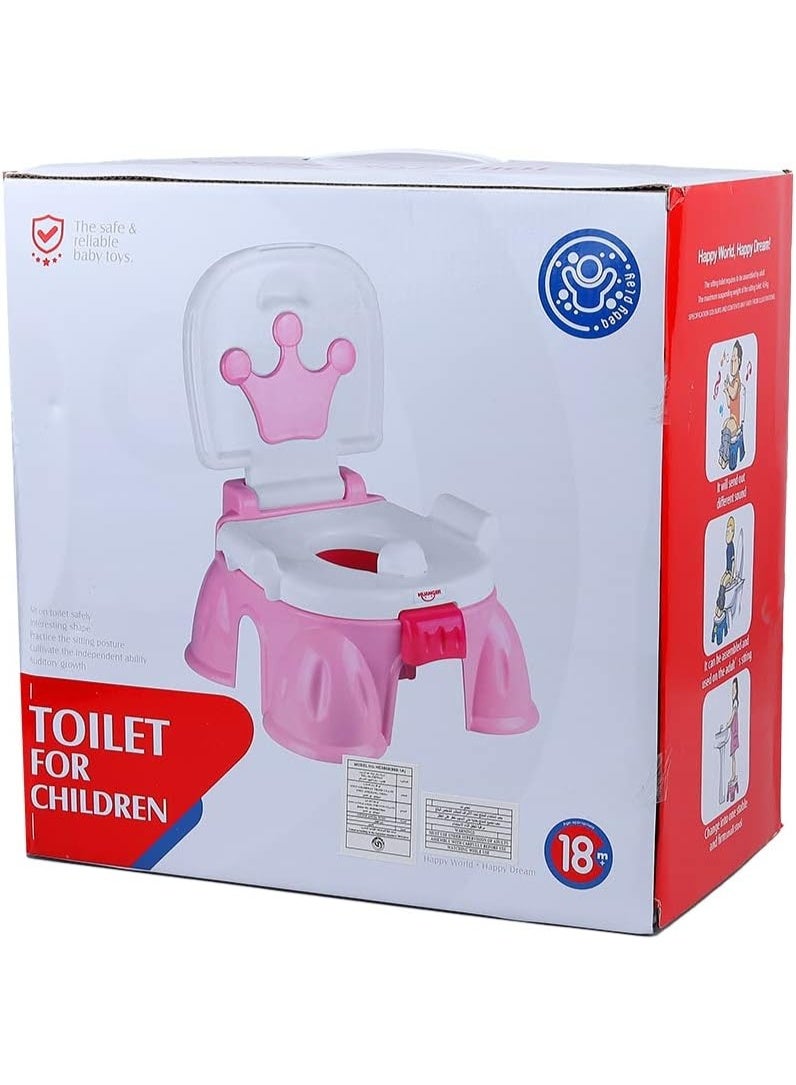 Generic valueable 1 Children's potty seat with music - (pink) - Image 1