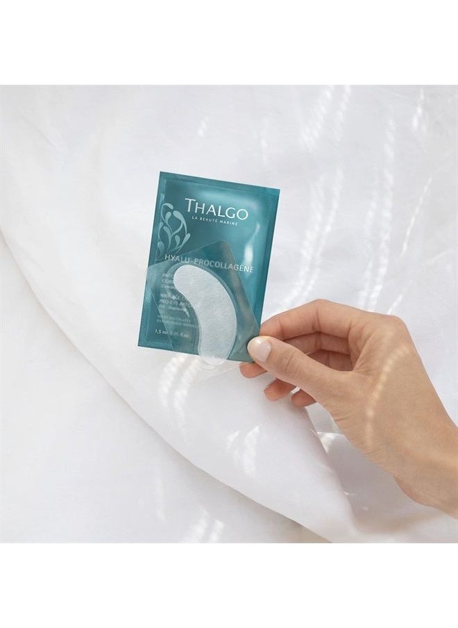 Thalgo THALGO Marine Skincare, Wrinkle Correcting Pro Eye Patches, Hyaluronic Acids and Marine Pro-Collagen Eye Contour Patches, 8 Count (Pack of 1)  - Image 1
