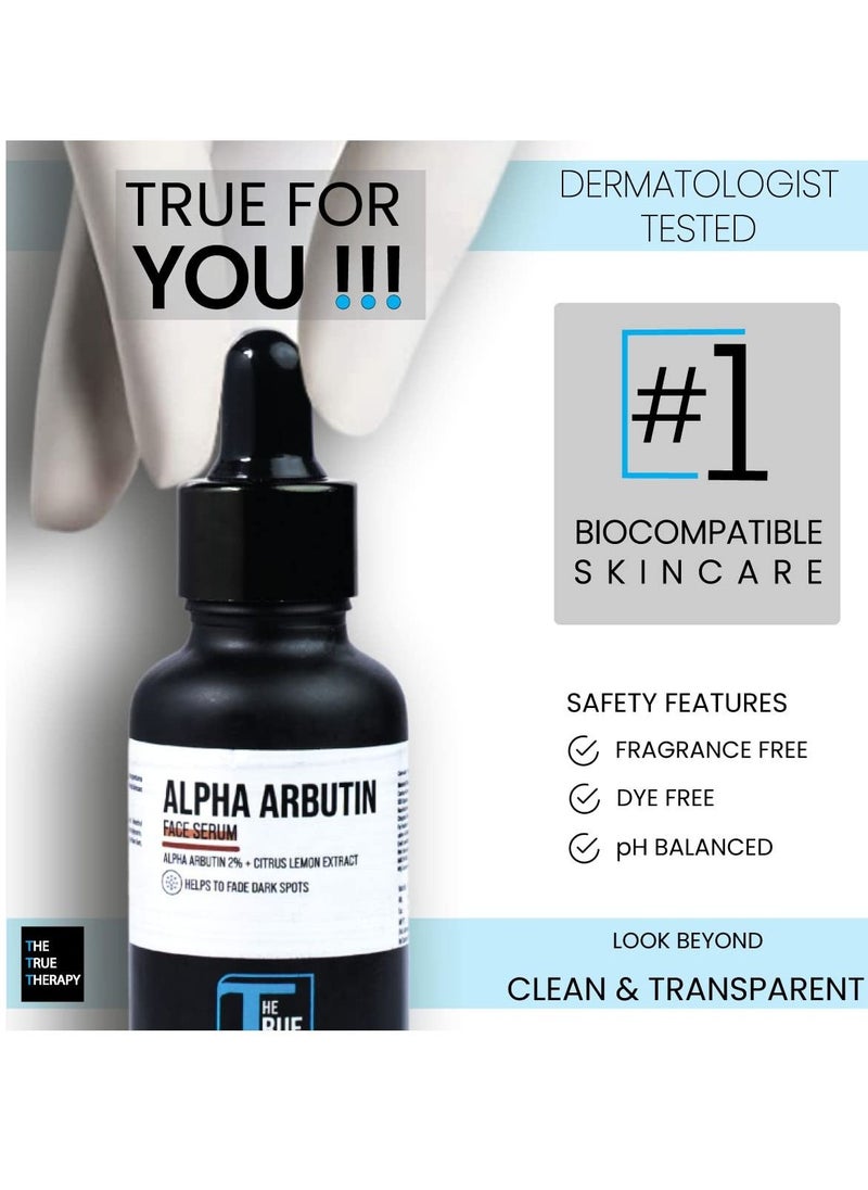 THE TRUE THERAPY 2% Alpha Arbutin Serum with for Pigmentation & Dark Spots Removal  - Image 2