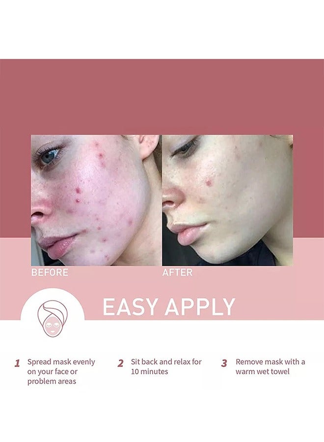 OCHEAL Pink Mask Stick Peach Clean Mask - Cleans Face Minimize Pores Blackhead and Acne Anti Aging Wrinkle Reduction Skincare with Peach Face Mask Blackheads and Acne Removal Peach Clay Face Mask 40g - Image 4