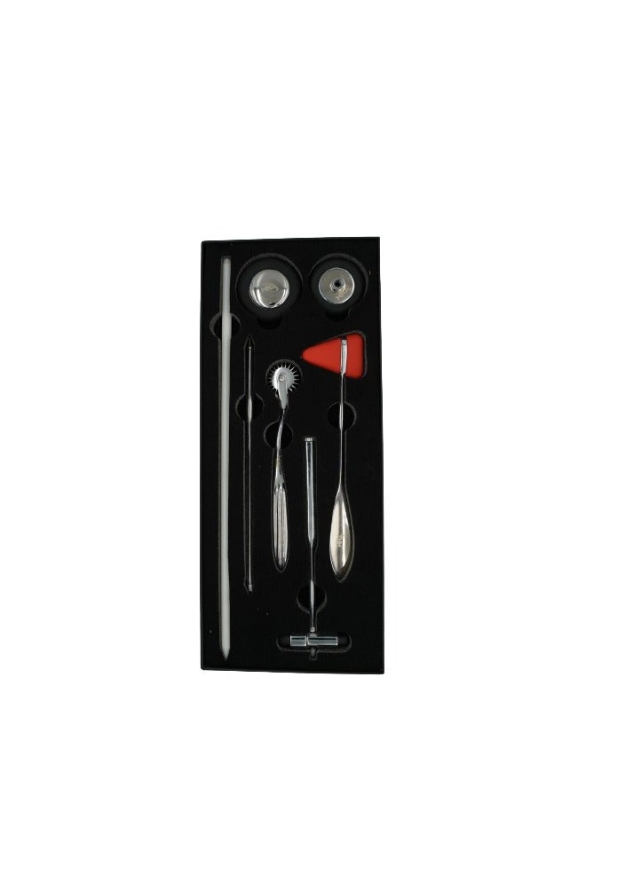 TNM Neurological Reflex Medical Hammer 5 Piece Set (Silver) - Image 2
