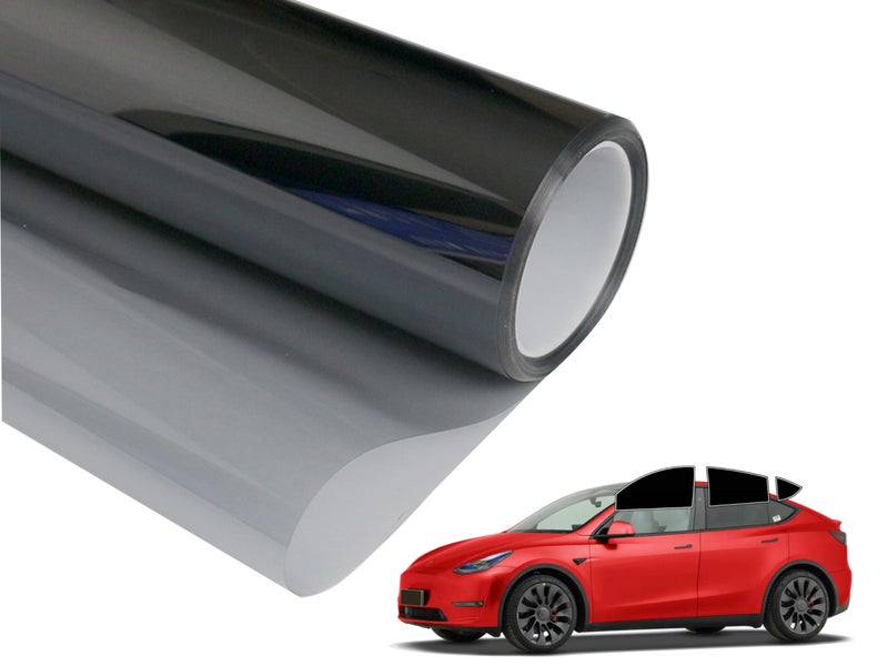 AUTOTEK 2Ply Premium Car Window Tinting Film 20''in x 15'ft (5% VLT), protects interior privacy, blocks UV and reduces heat, is suitable for tinting front and rear windows of your vehicles. - Image 1