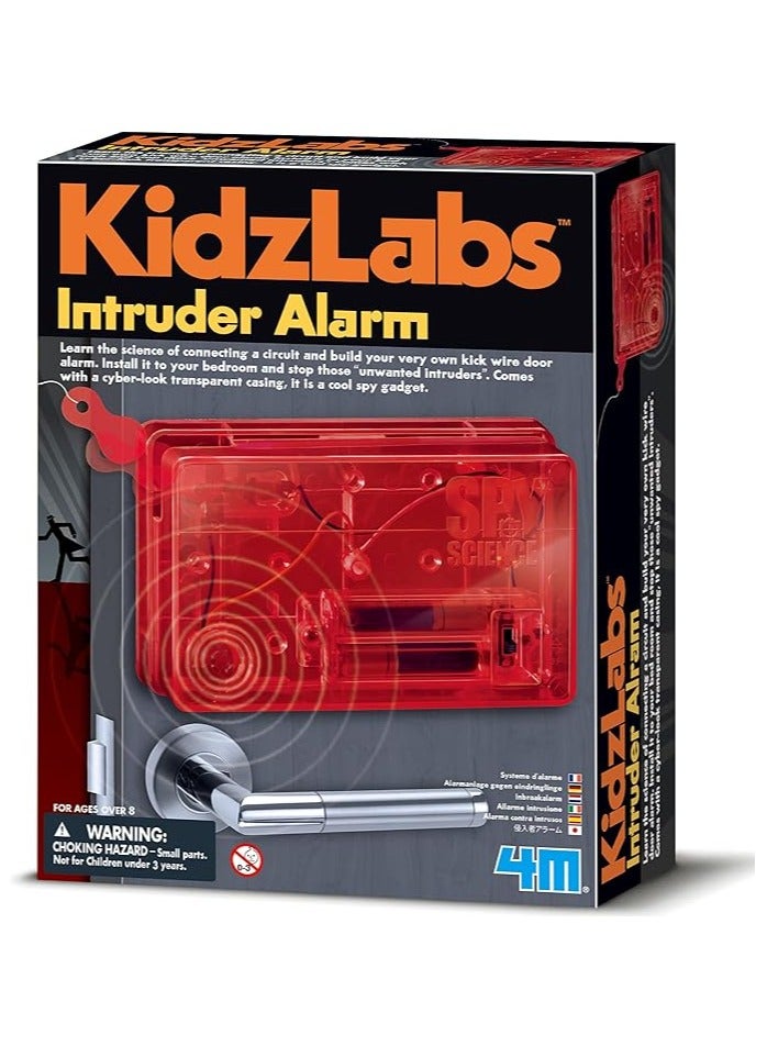 4M KidzLabs Magnetic Intruder Alarm Kit – Build a Real Working Alarm System Using Magnetism & Circuits | STEM Security Science Kit for Kids Ages 8+ | 00-03440 - Image 1