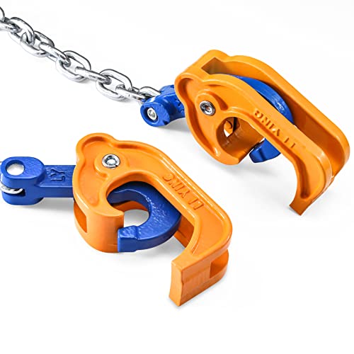 AIindu Chain Drum Lifter - 2000 lbs WLL-55 Gallon Drum Lift - Designed for Lifting 30 and 55 Gallon Closed Metal/Plastic Drums with a Top Lip… - Image 5