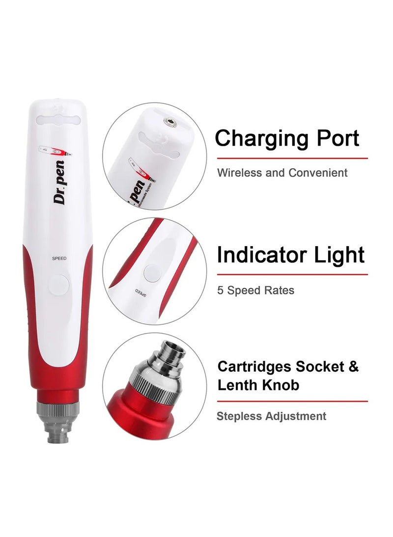 دي آر. بن دكتور Pen Ultima N2 قلم ميكرونيدلينغ احترافي أدوات إصلاح الجلد الكهربائية اللاسلكية مع خراطيش 2 قطعة - Image 2
