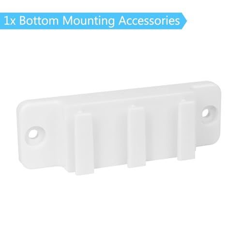 KISKIZ Retractable Baby Gate Replacement Parts Kit (White) Retractable Pet Gate Hardware Full Set Wall Mounting Accessories with Brackets Anchors and Screws Baby Gate Accessories Retractable Dog Gate - Image 4