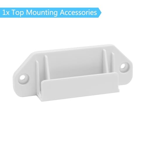 KISKIZ Retractable Baby Gate Replacement Parts Kit (White) Retractable Pet Gate Hardware Full Set Wall Mounting Accessories with Brackets Anchors and Screws Baby Gate Accessories Retractable Dog Gate - Image 5