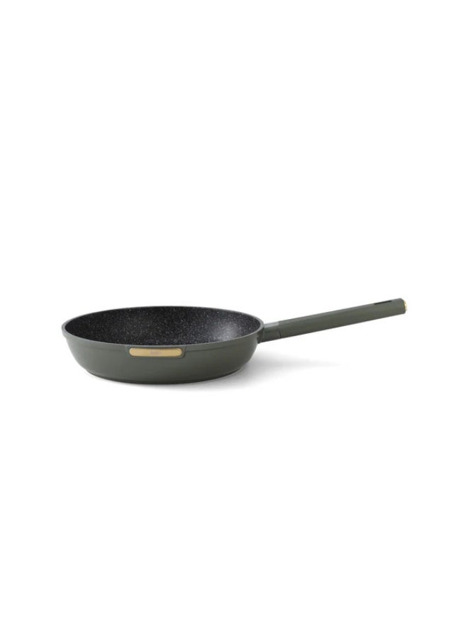 Julia Elite Top Frypan 24cm - Olive Green - Black Granite Non-Stick - Induction Ready - Image 2