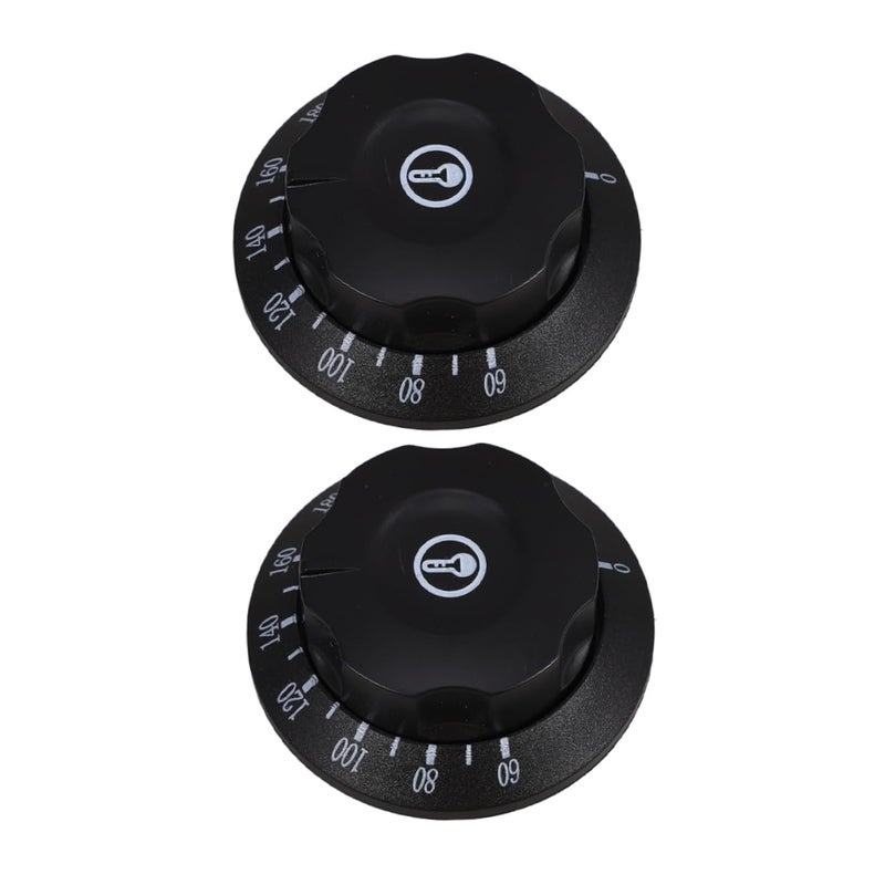 2Pcs Temperature Control Knobs for Gas Electric Stove Oven Grill Water Heater Replacement - Image 2