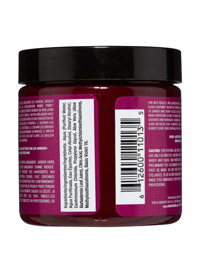 Manic Panic Classic Fuschia Shock Semi Permanent Hair Color - Dark Pink Hair Dye for Women & Men That Lasts 4-6 Weeks - Vegan, Ammonia & Cruelty-Free - Create & Mix Custom Shades (4oz) - Image 2
