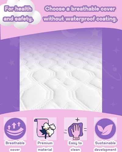 WELLZEE Rectangle Bassinet Mattress 32"x20", Supportive & Breathable Material, Fit for Baby Delight Beside Me Dreamer, Delta Children Simmons Kids Koi, RONBEI, ANGELBLISS and Most Bedside Sleeper - Image 5