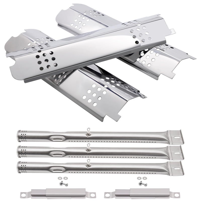 Adviace Grill Replacement Parts for Charbroil Gas2Coal 463340516 463370519 463370516 Gas 2 Coal Grill Models G4210500W1 G4662500W1 Burner G5530002W1A Heat Tent G4320078W1 Carry Over Tube - Image 2