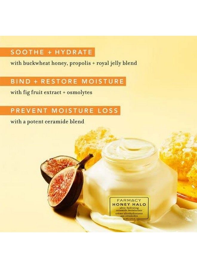 FARMACY Honey Halo Ceramide Face Moisturizer Cream Hydrating Facial Lotion For Dry Skin (9Ml) - Image 4