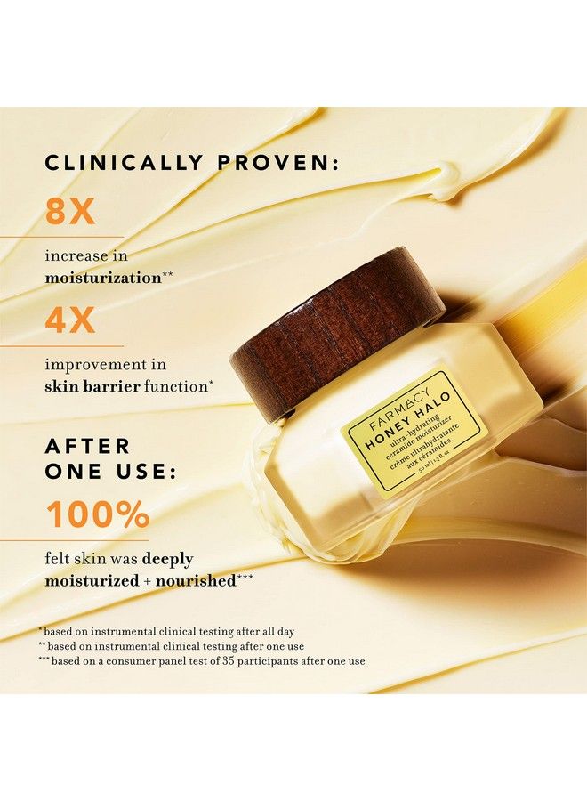 FARMACY Honey Halo Ceramide Face Moisturizer Cream Hydrating Facial Lotion For Dry Skin (9Ml) - Image 5