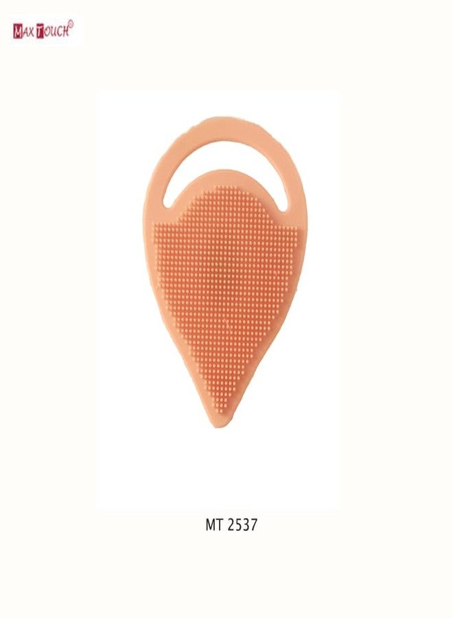 ماكس تاتش مقشر الوجه السيليكوني ماكس تاتش، فرشاة ناعمة للوجه، فرشاة تنظيف الوجه، مزيل الرؤوس السوداء وحب الشباب، وسادة تنظيف المسام لحب الشباب للعناية بالبشرة بعمق (عبوة من 4 قطع، 2537) - Image 5