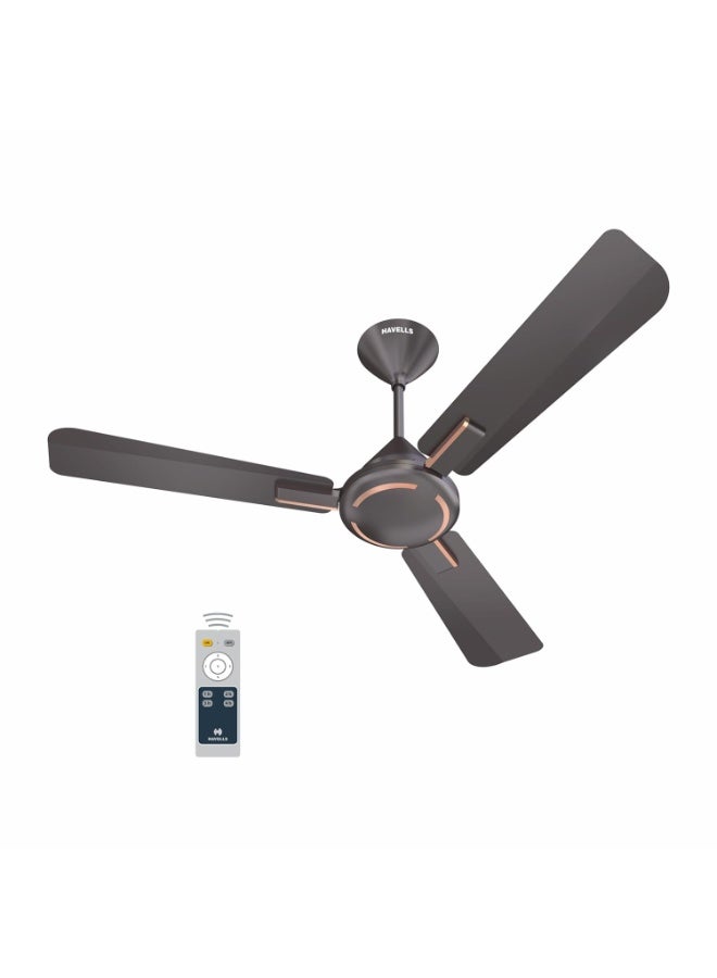 Havells Havells 1200Mm Ambrose Bldc Motor Ceiling Fan|Premium Matt Finish, Decorative Fan, Remote Control, High Air Delivery|5 Stars Rated, Upto 60% Energy Saving, 2 Yr Warranty|(Pack Of 1, Copper)  - Image 1