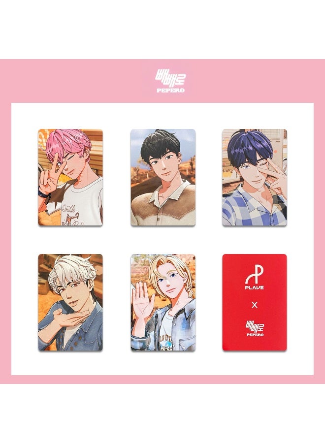 NIBEMINENT 5 قطع بطاقات بيبروا ليمو كيبوب لمحبي الهدايا التذكارية - Image 1