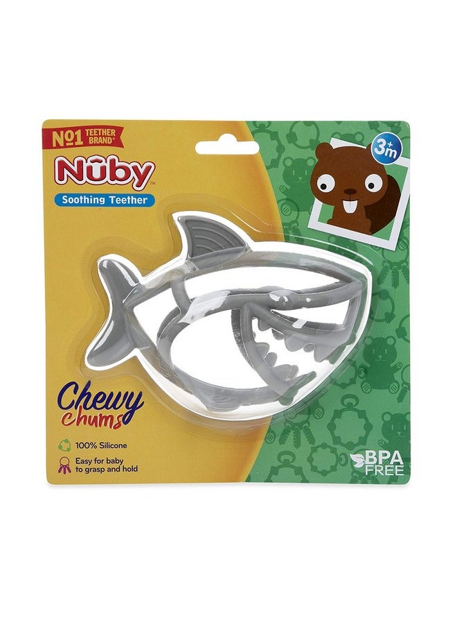 Chewy Chums All Silicone Soothing Teether, Shark - 3M+ - pzsku/Z60DE57A65CF54DB993A4Z/45/_/1735214403/9870a03a-1eda-4f49-aab7-f476713b06f1