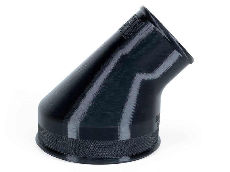 Angled Reducer 4 to 212 Connect Shop Vac to Dust Collection Port 4in to 25in Adapter Converter 45Degree Elbow Attach Woodworking Dust Chute to Vacuum Hose R4520 R4512 4 to 212
