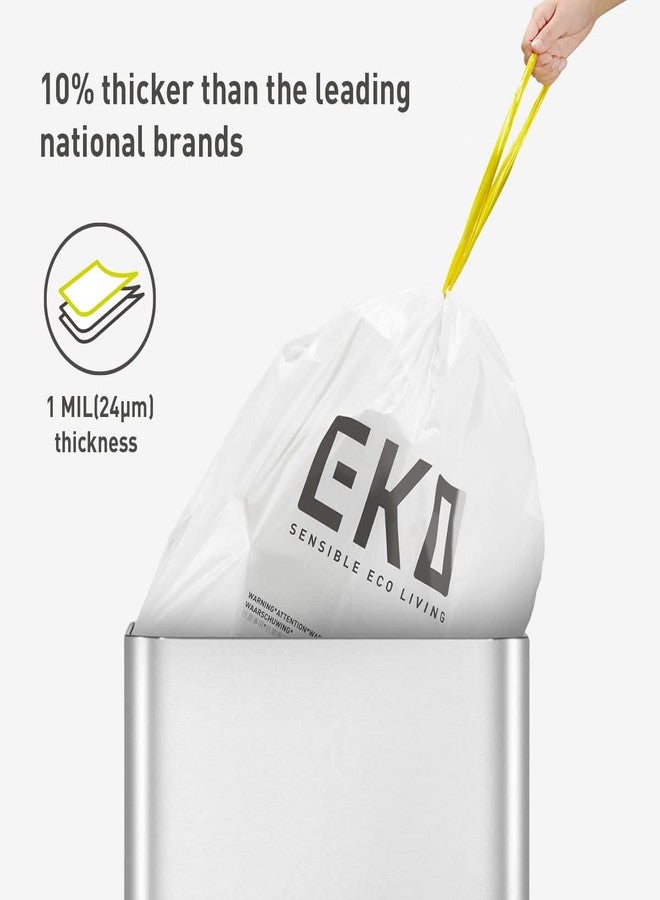 EKO Easy-Dispense Roll of 60 Count Extra-Strong Drawstring Kitchen Trash Bags - 21 Gallon Garbage Bags (79.5L) 1 pack, Code G - Image 2