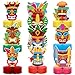 Geyee 9 Pcs Hawaiian Luau Honeycomb Centerpiece Tiki Tropical Table Toppers Party Decorations Luau Double Side Table Paper Toppers Signs for Hawaii Birthday Beach Pool Party Supplies - Image 2