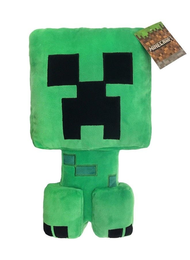 Jay Franco - Minecraft Plush Stuffed Creeper Pillow Buddy Super Soft Polyester Microfiber Measures 16 Inches X 8 Inches (Official Minecraft Product) - Image 1