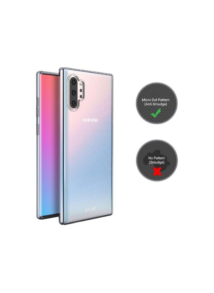 For Samsung Galaxy Note 10 Plus HD Transparent Tpu Silicone Back Cover , Anti Yellowing And High Protective From Shocks Compatible For  Samsung Galaxy Note 10 Plus ( 6.8) (Transparent)