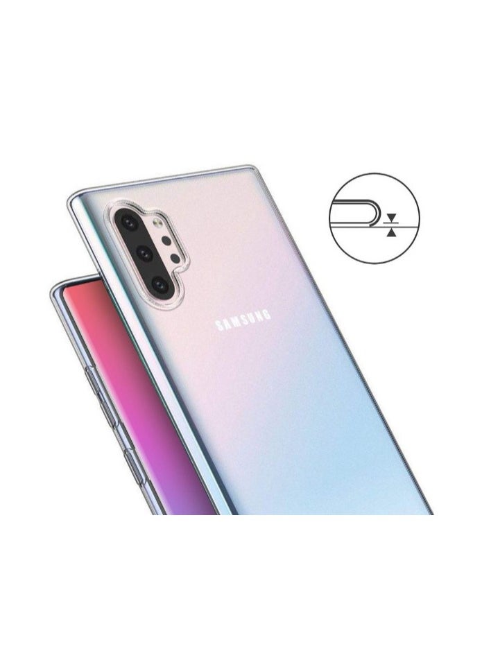 For Samsung Galaxy Note 10 Plus HD Transparent Tpu Silicone Back Cover , Anti Yellowing And High Protective From Shocks Compatible For  Samsung Galaxy Note 10 Plus ( 6.8) (Transparent)