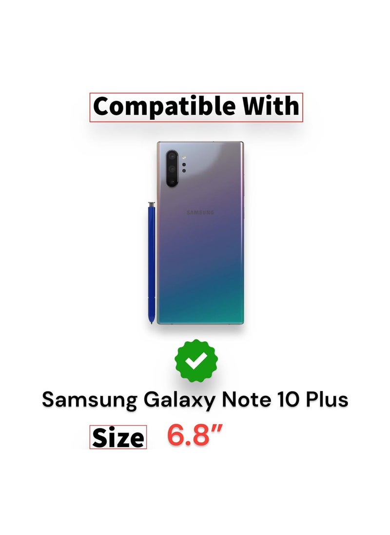 For Samsung Galaxy Note 10 Plus HD Transparent Tpu Silicone Back Cover , Anti Yellowing And High Protective From Shocks Compatible For  Samsung Galaxy Note 10 Plus ( 6.8) (Transparent)