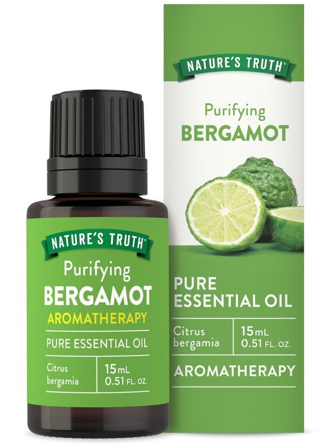 Nature's Truth Vitamins Bergamot Essential Oil, Bergamot, 0.51 Fluid Ounce  - Image 1