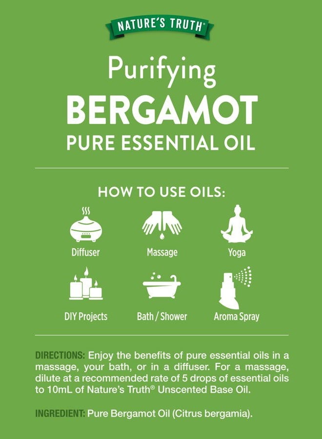 Nature's Truth Vitamins Bergamot Essential Oil, Bergamot, 0.51 Fluid Ounce  - Image 2