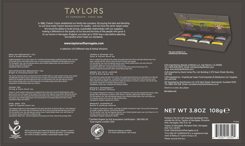 Taylors of Harrogate Speciality Tea Gift Box - 48 Count Variety Pack - Image 2