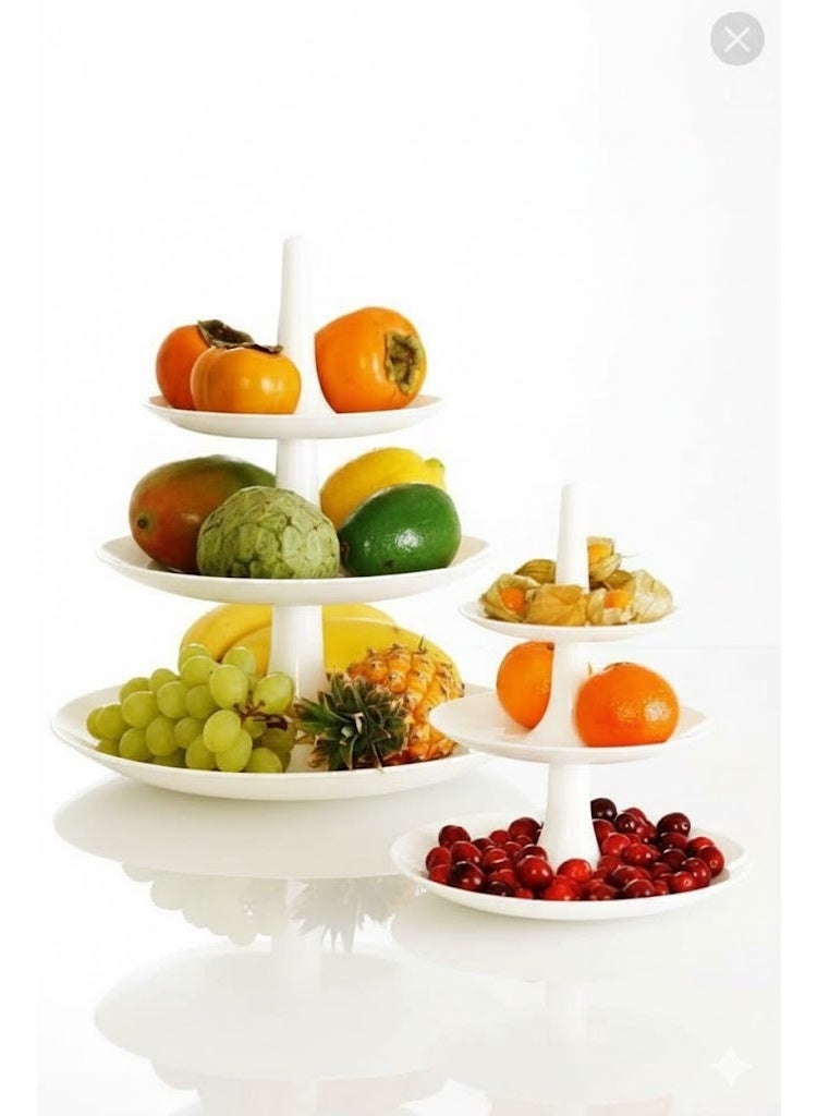 3-Tier Cookie and Biscuit Stand – Multi-Tier Organizer for Sweets and Snacks, Made of Durable and Practical Plastic Material Z - Image 1