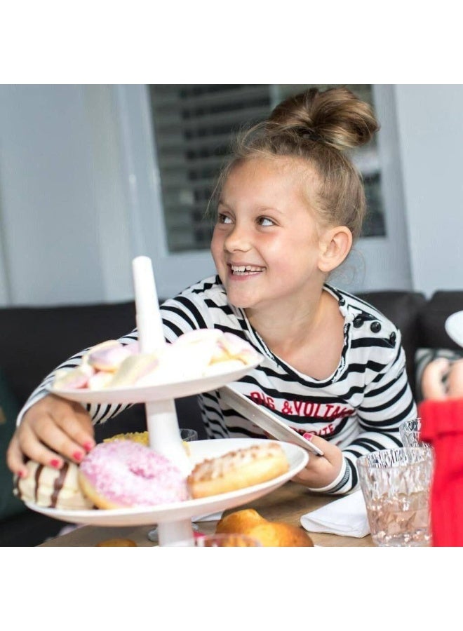 3-Tier Cookie and Biscuit Stand – Multi-Tier Organizer for Sweets and Snacks, Made of Durable and Practical Plastic Material Z - Image 4