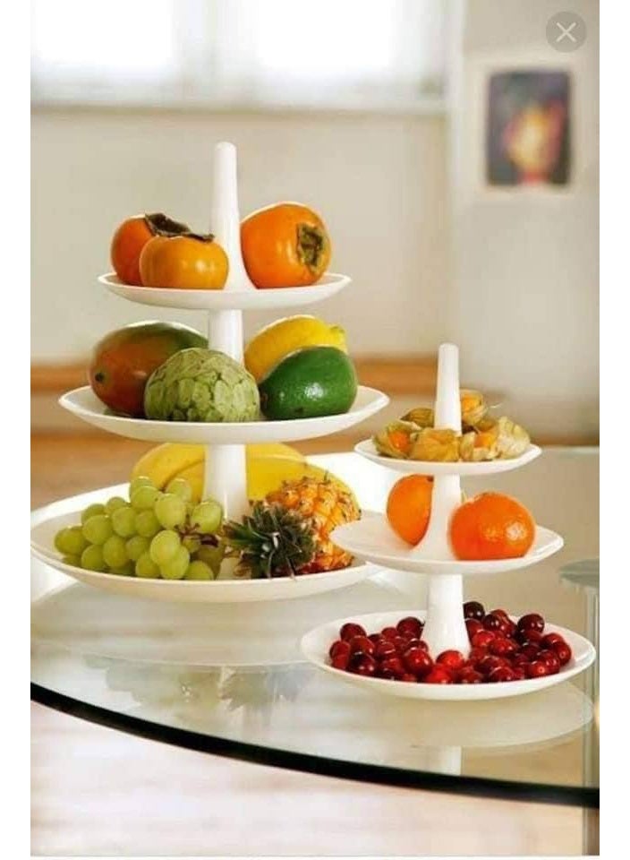 3-Tier Cookie and Biscuit Stand – Multi-Tier Organizer for Sweets and Snacks, Made of Durable and Practical Plastic Material Z - Image 3