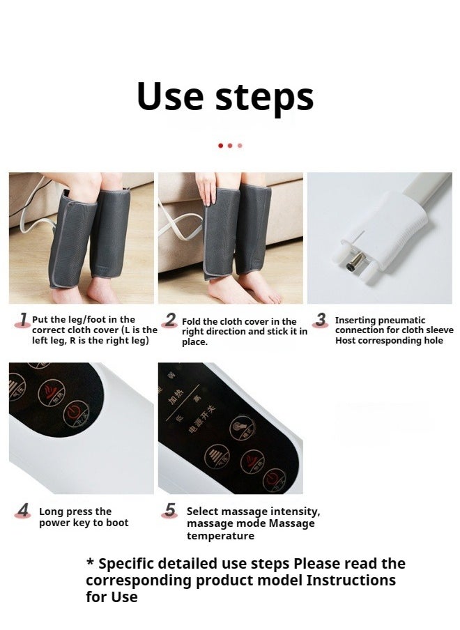 M MIAOYAN Leg massager knee pad physiotherapy instrument full leg air pressure airbag foot relaxation hot compress leg beauty instrument calf massager  - Image 2