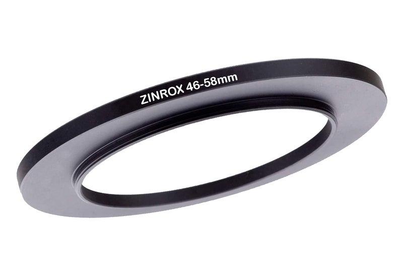 ZINROX ® 46-58mm Step Up Lens Filter Adapter Ring, Set of 1 Piece - Size : 46mm to 58mm Stepping Ring - Image 1