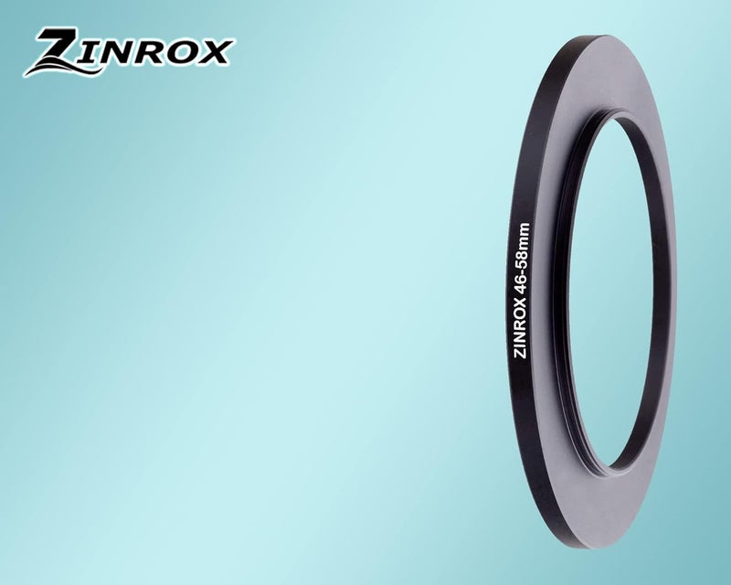 ZINROX ® 46-58mm Step Up Lens Filter Adapter Ring, Set of 1 Piece - Size : 46mm to 58mm Stepping Ring - Image 5
